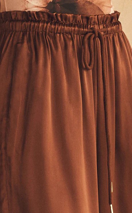 AUR OCEA - ROMA DI SERA SILK GATHERED WIDE LEG PANT - Image 5