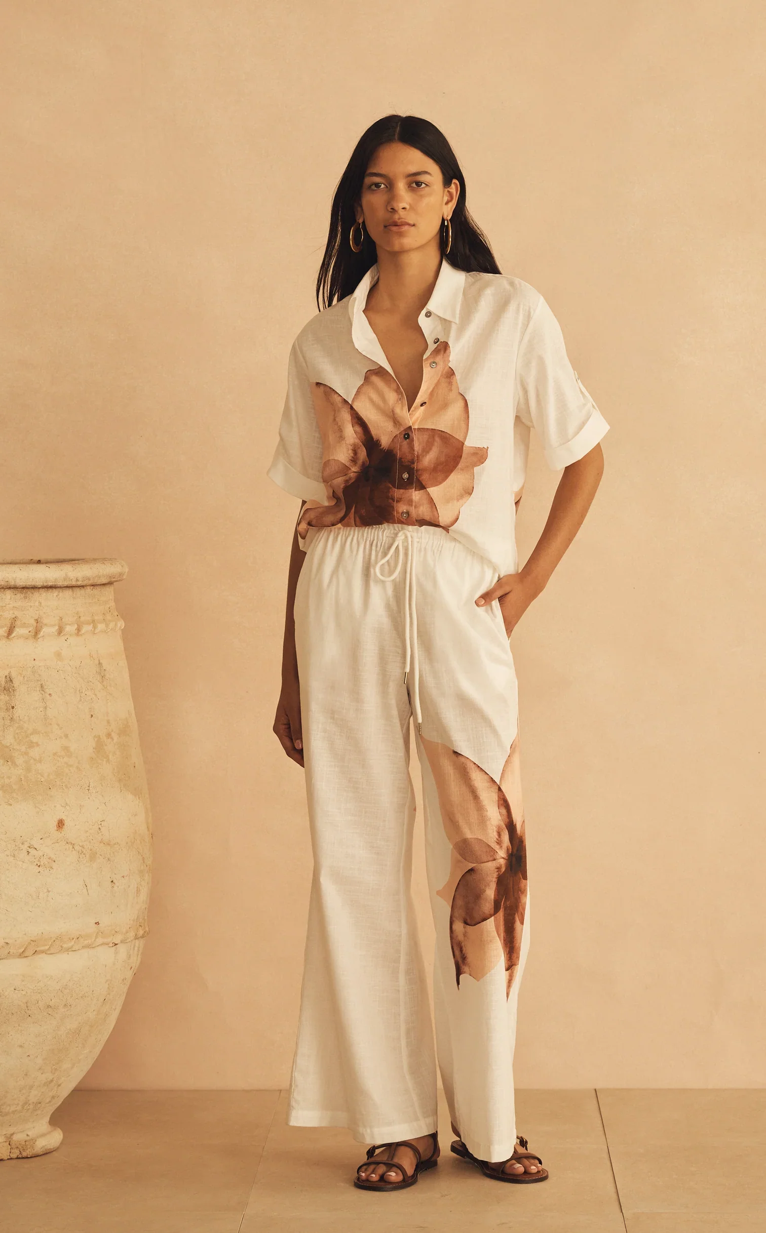 AUR OCEA - STILLSTA GATHERED WIDE LEG PANT - Image 2