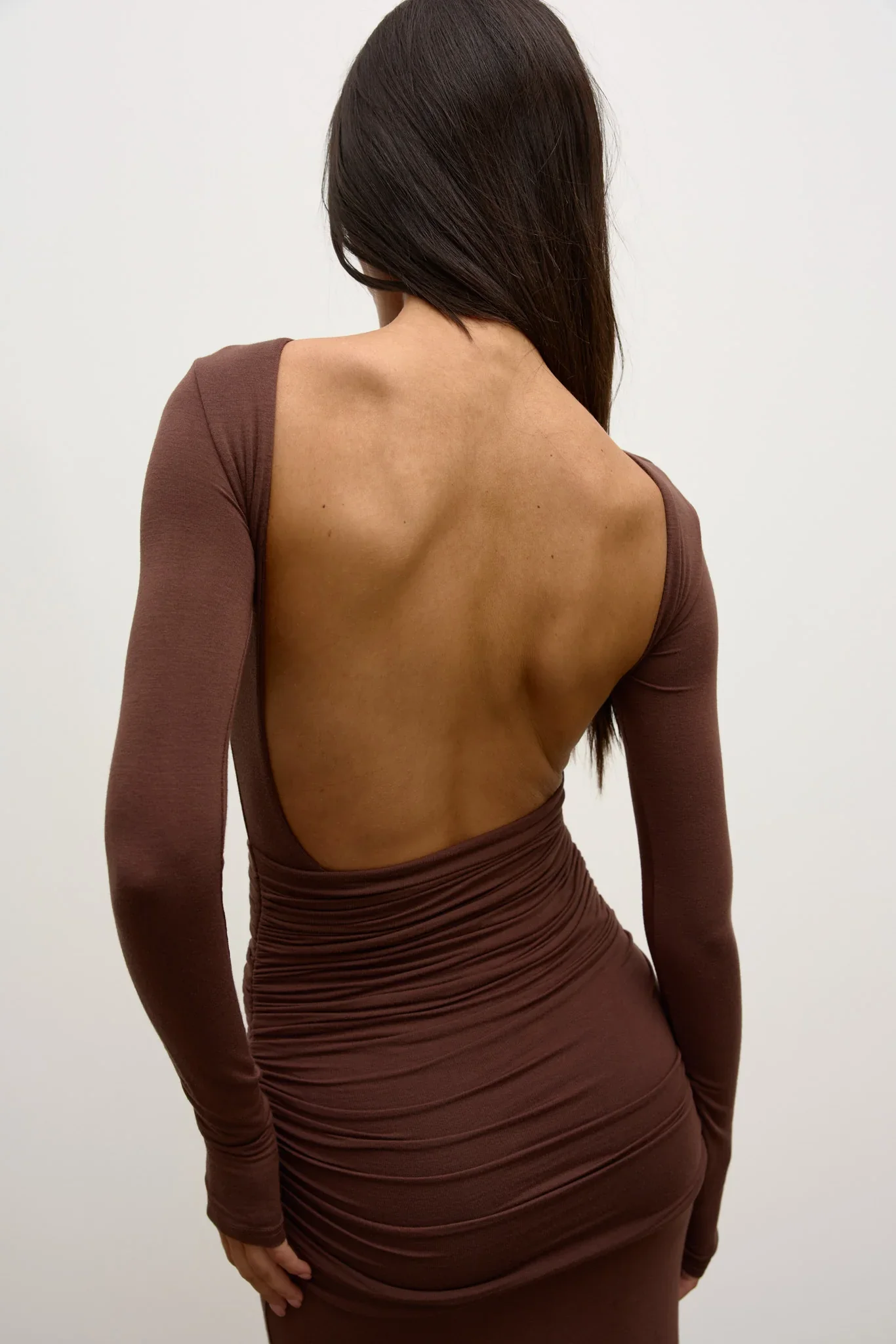 BAYSE BRAND - ETTA MAXI DRESS (CHOCOLATE) - Image 4