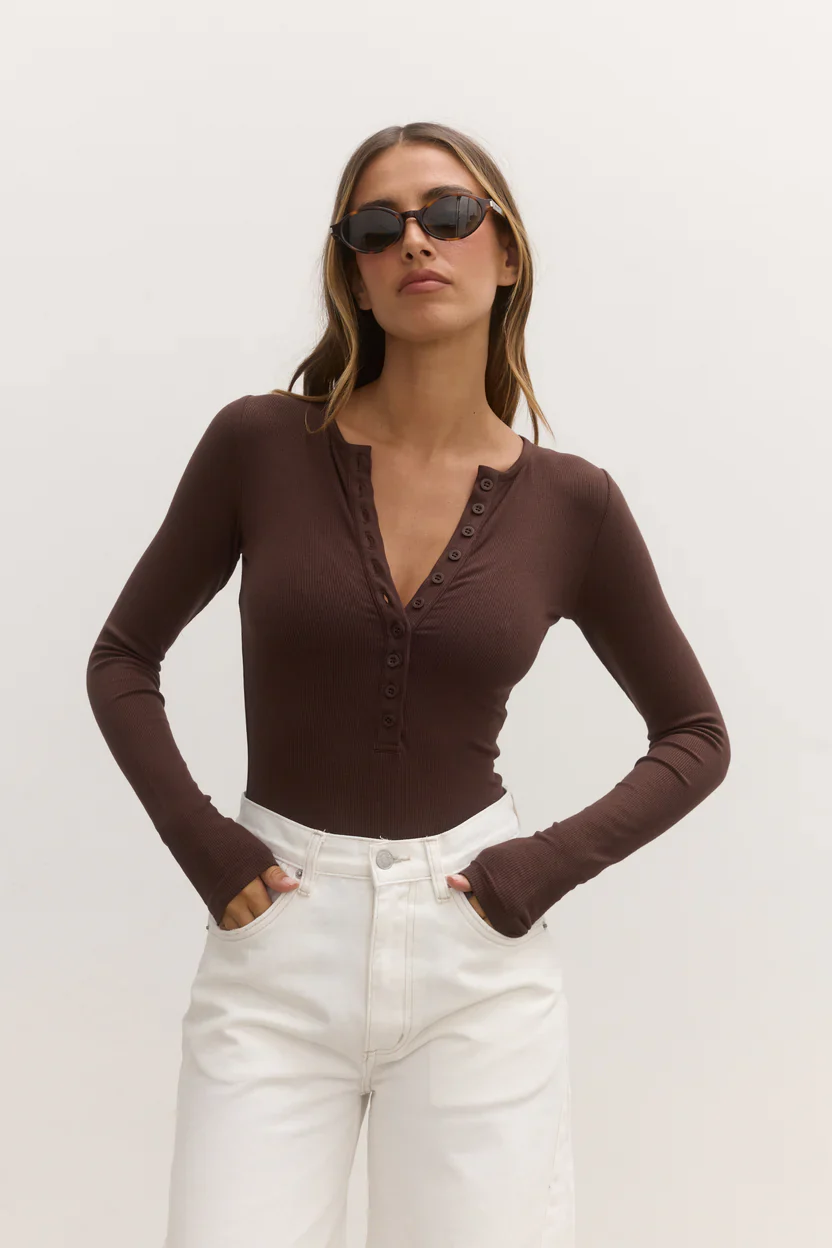 BAYSE BRAND - LARA BODYSUIT (CHOCOLATE / ESPRESSO)