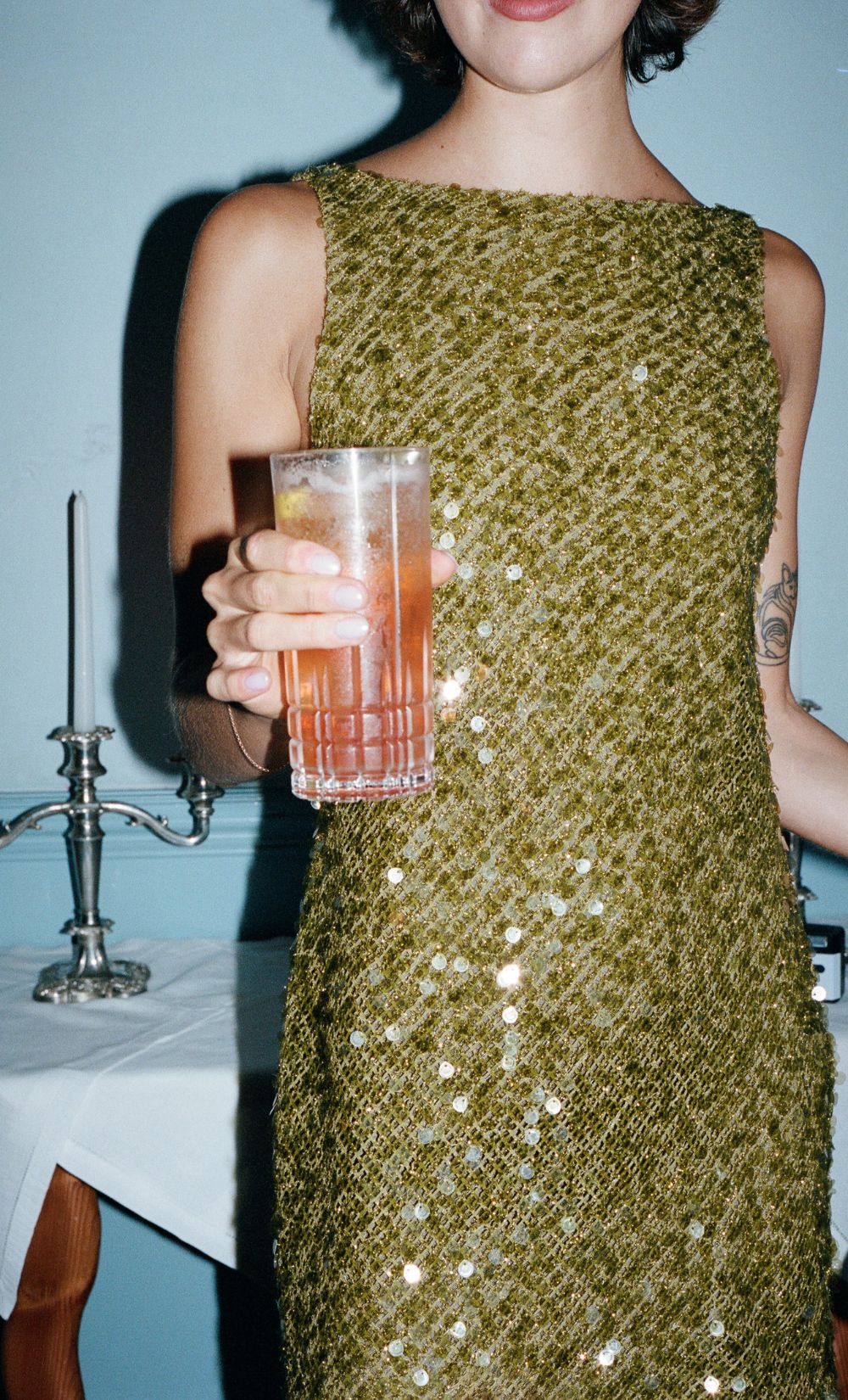 BEC + BRDIGE - CABINE BOATNECK MINI DRESS (MOSS) - Image 4