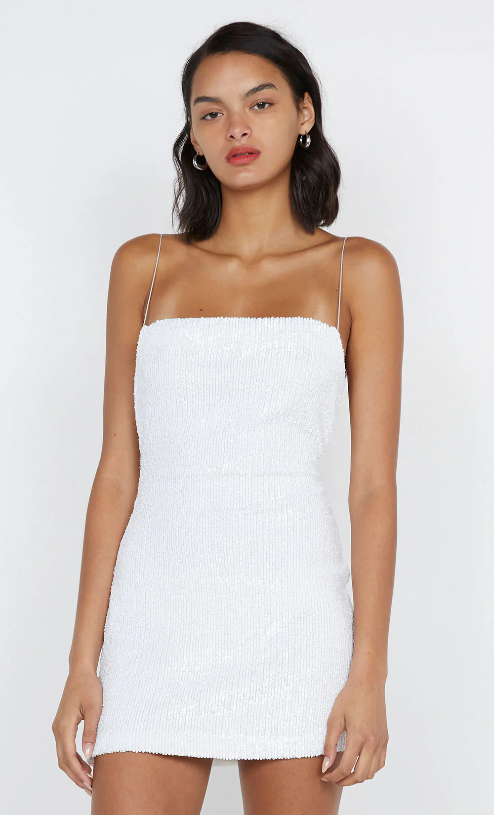 BEC + BRIDGE - AALIYAH SEQUIN MINI DRESS (WHITE) - Image 5