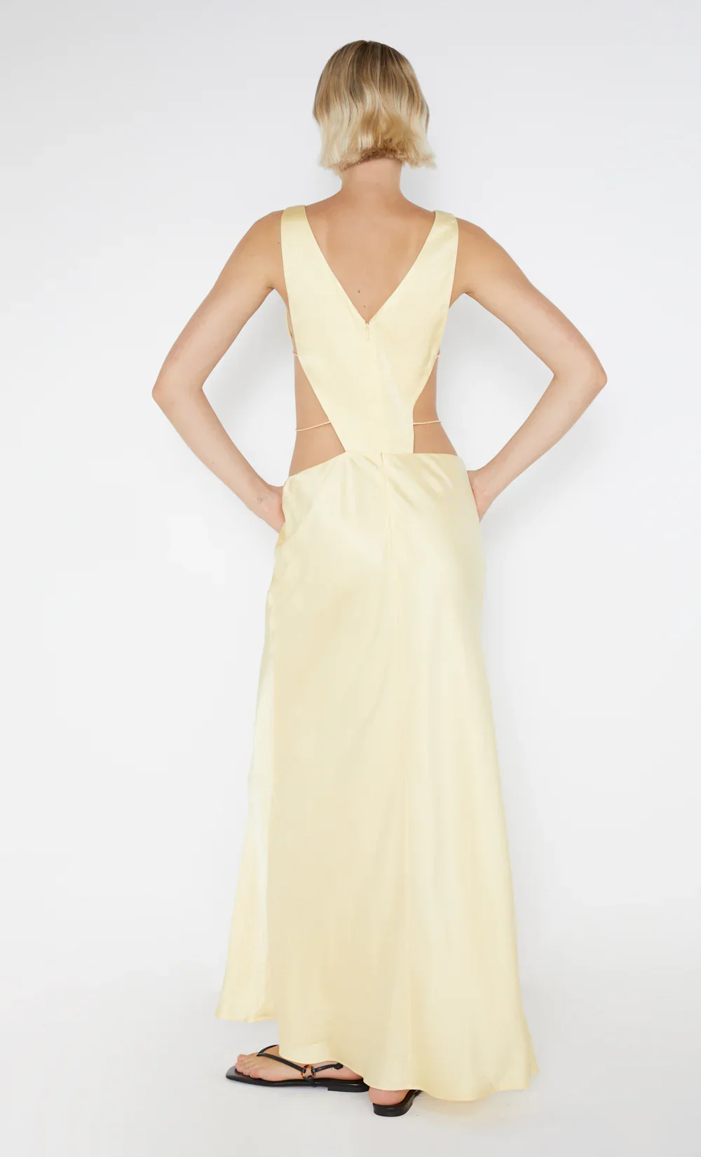 BEC + BRIDGE - AGATHE DIAMOND DRESS (BUTTER YELLOW) - Image 4