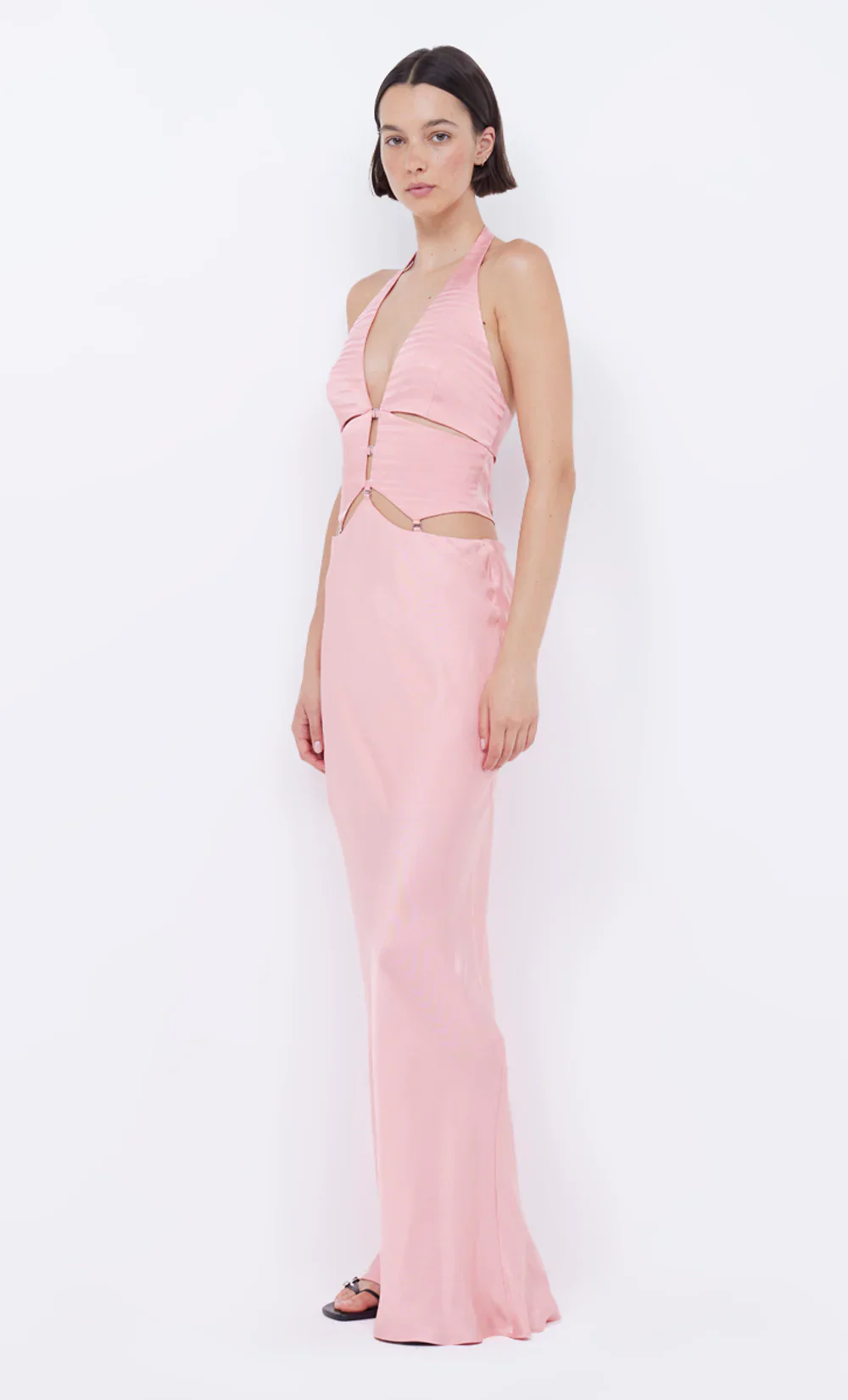 BEC + BRIDGE - ALABAMA HALTER DRESS (PINK SHERBET) - Image 3