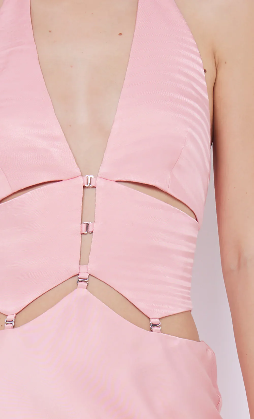 BEC + BRIDGE - ALABAMA HALTER DRESS (PINK SHERBET) - Image 5