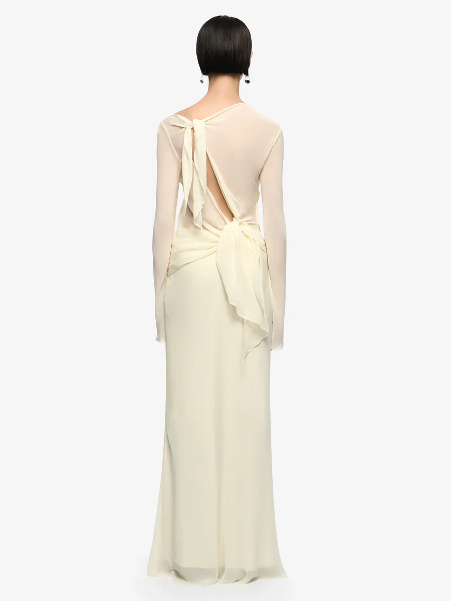 BEC + BRIDGE - AMANDA LONG SLEEVE MAXI DRESS (LEMON SORBET) - Image 2