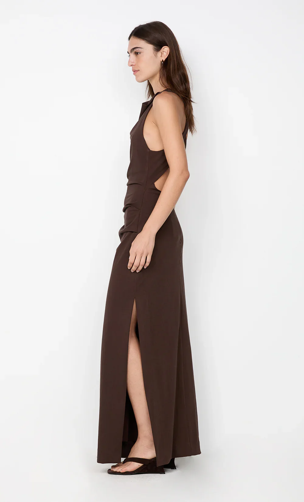 BEC + BRIDGE - ANNETTA COWL MAXI DRESS (DARK CHOCOLATE) - Image 5