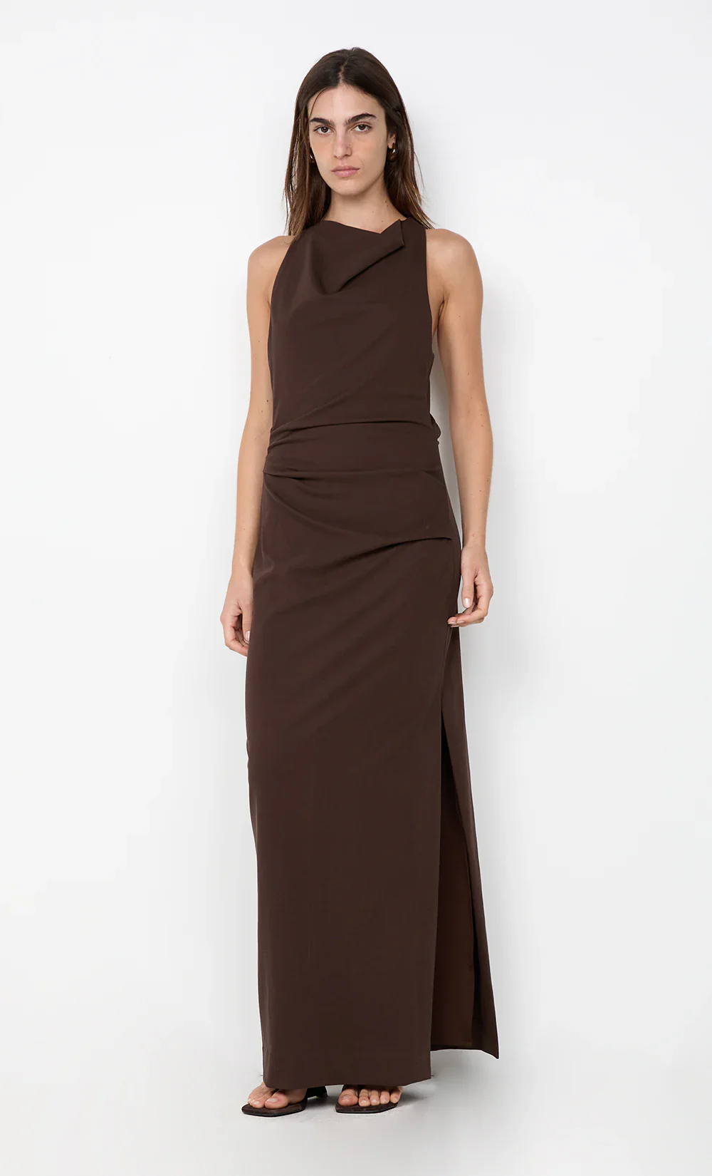 BEC + BRIDGE - ANNETTA COWL MAXI DRESS (DARK CHOCOLATE) - Image 6