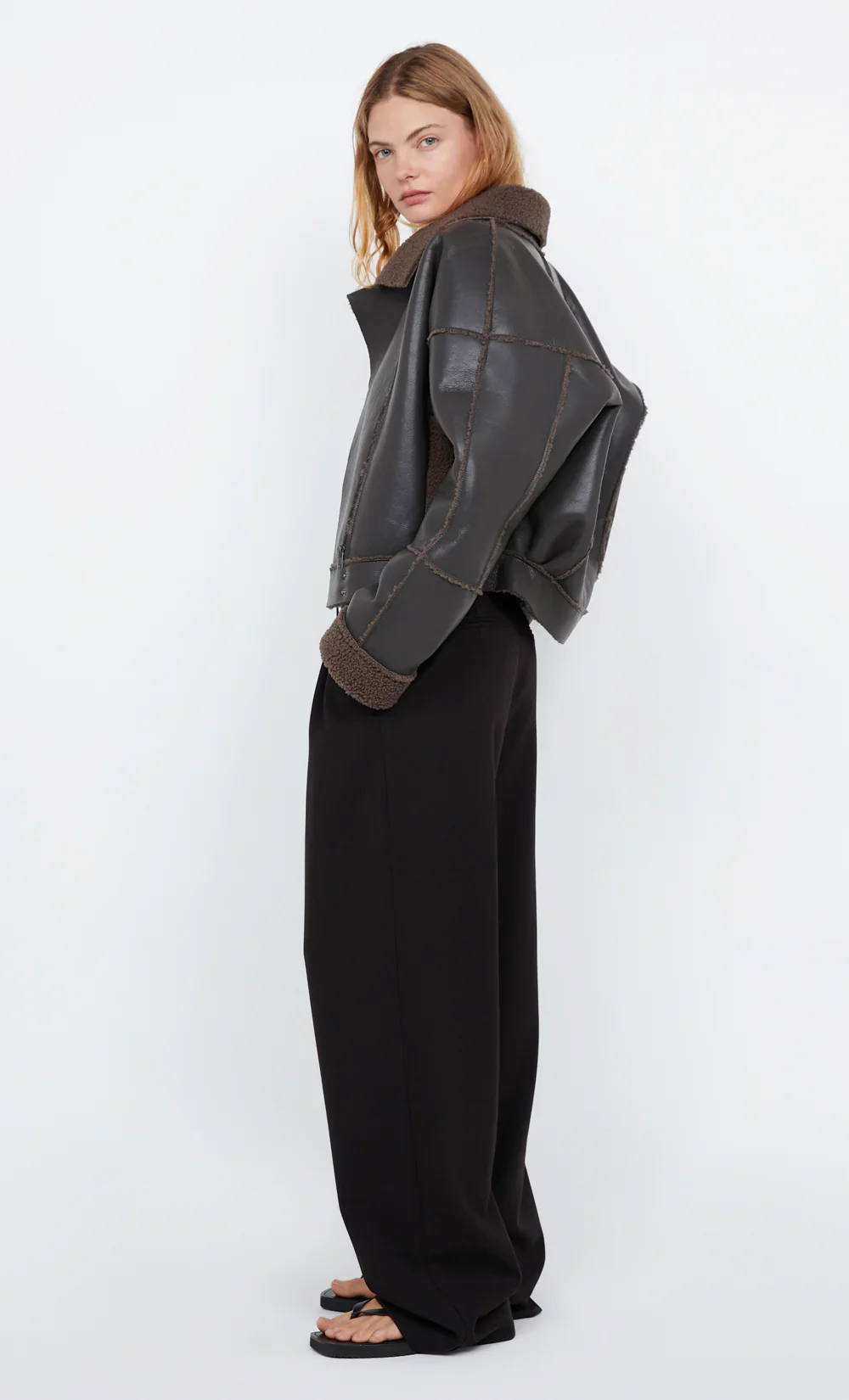 BEC + BRIDGE - ASHA BOMBER (DARK CHOCOLATE) - Image 3