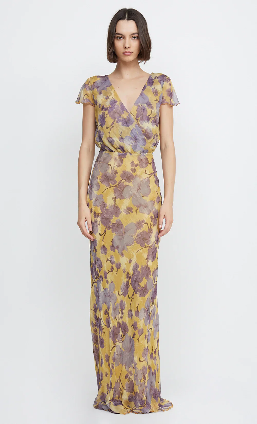 BEC + BRIDGE - BERNADETTE WRAP MAXI DRESS (Golden Violet)