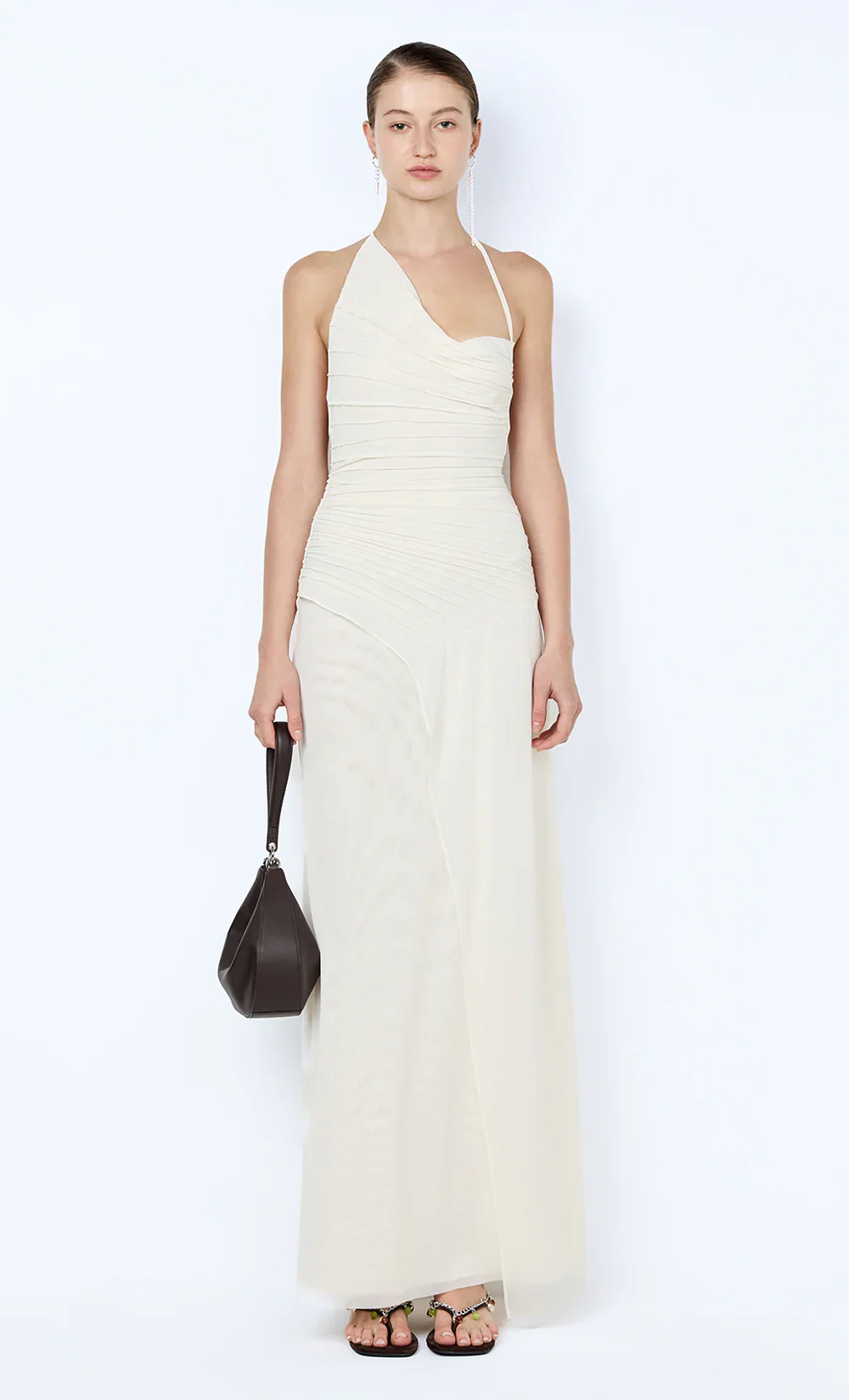 BEC + BRIDGE - BRENNA PINTUCK MAXI DRESS (SNOW)