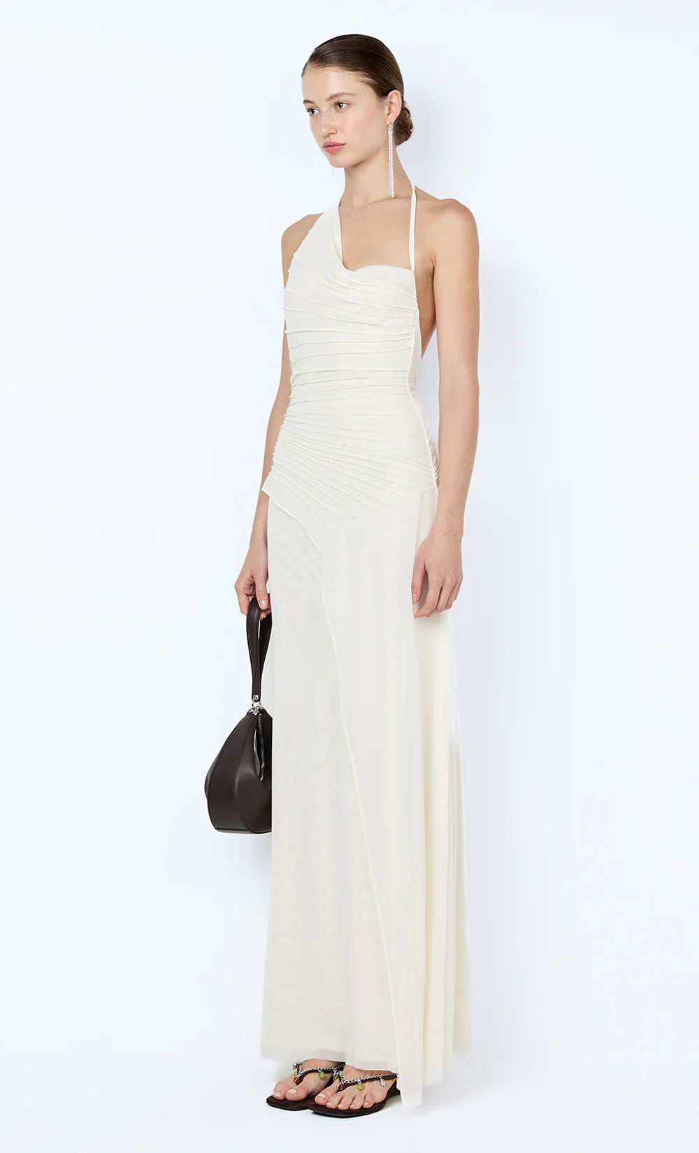 BEC + BRIDGE - BRENNA PINTUCK MAXI DRESS (SNOW) - Image 3