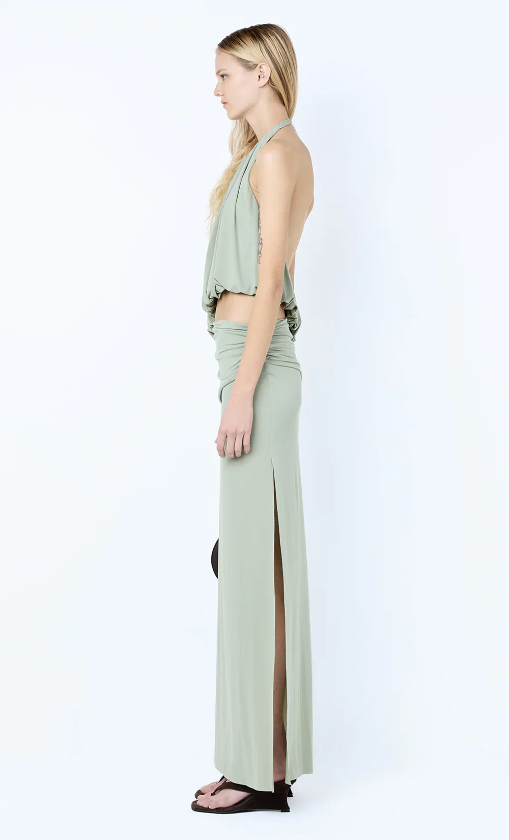 BEC + BRIDGE - CADENCE RACER MAXI DRESS (PISTACHIO) - Image 4