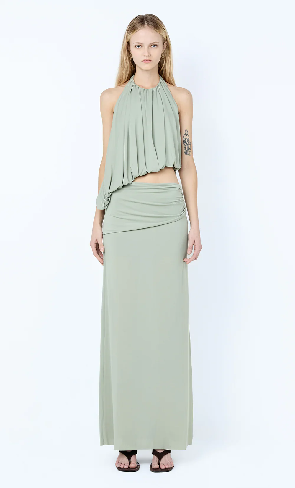 BEC + BRIDGE - CADENCE RACER MAXI DRESS (PISTACHIO) - Image 6