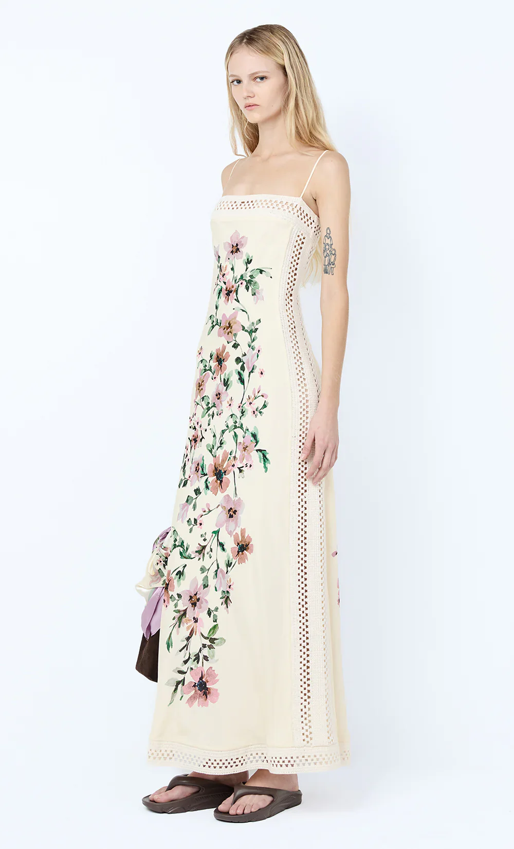BEC + BRIDGE - CAMELIA MAXI DRESS (CREAM GARDENIA FLORAL) - Image 3