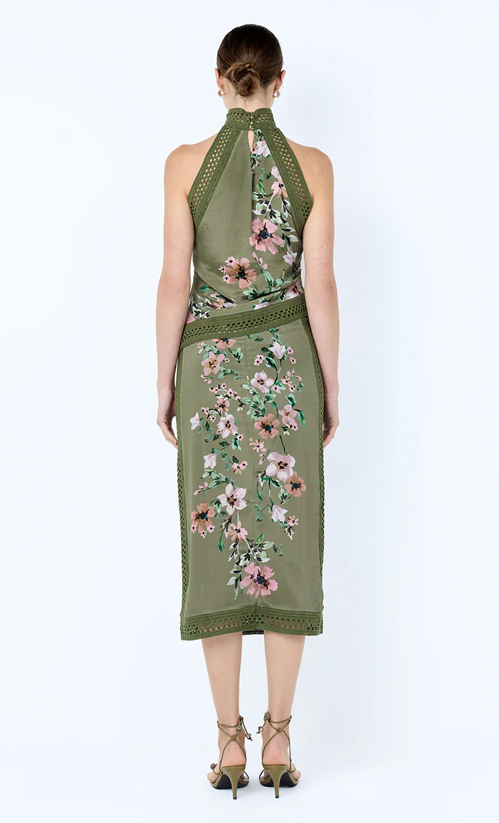 BEC + BRIDGE - CAMELIA RACER TOP (OLIVE GARDENIA FLORAL) - Image 2