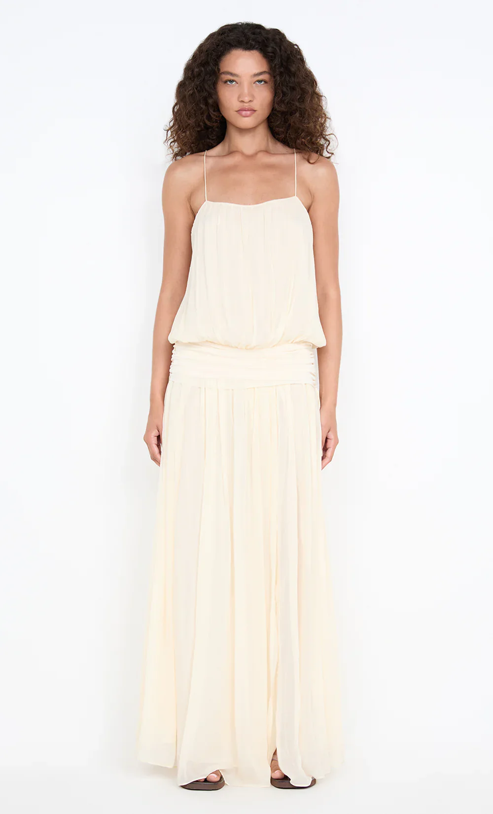 BEC + BRIDGE - CAMILLE BLOUSON DRESS (BUTTERCREAM)