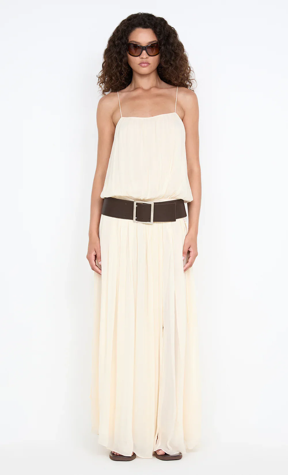 BEC + BRIDGE - CAMILLE BLOUSON DRESS (BUTTERCREAM) - Image 2