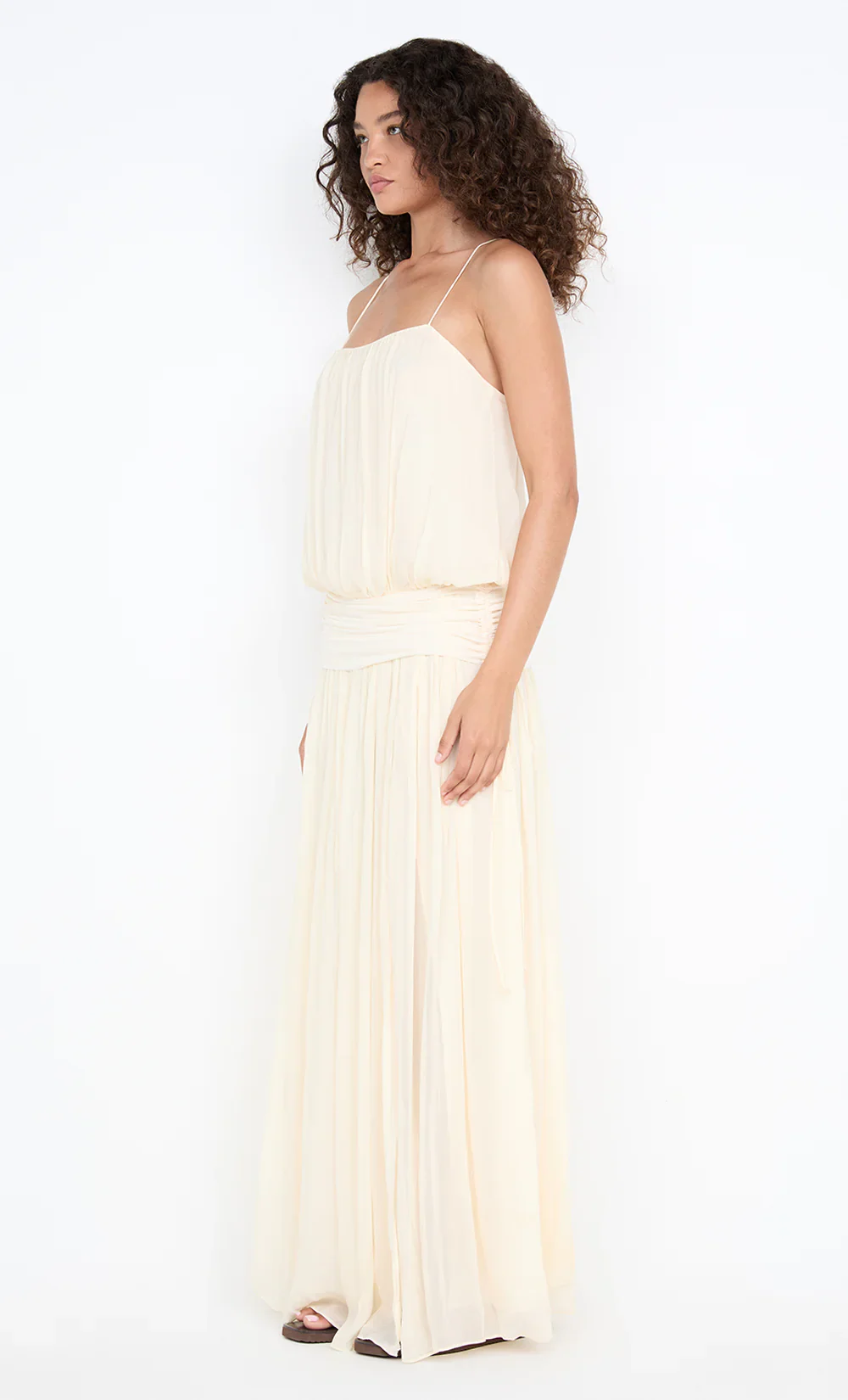 BEC + BRIDGE - CAMILLE BLOUSON DRESS (BUTTERCREAM) - Image 3