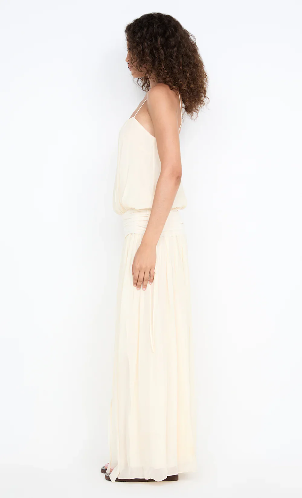 BEC + BRIDGE - CAMILLE BLOUSON DRESS (BUTTERCREAM) - Image 4