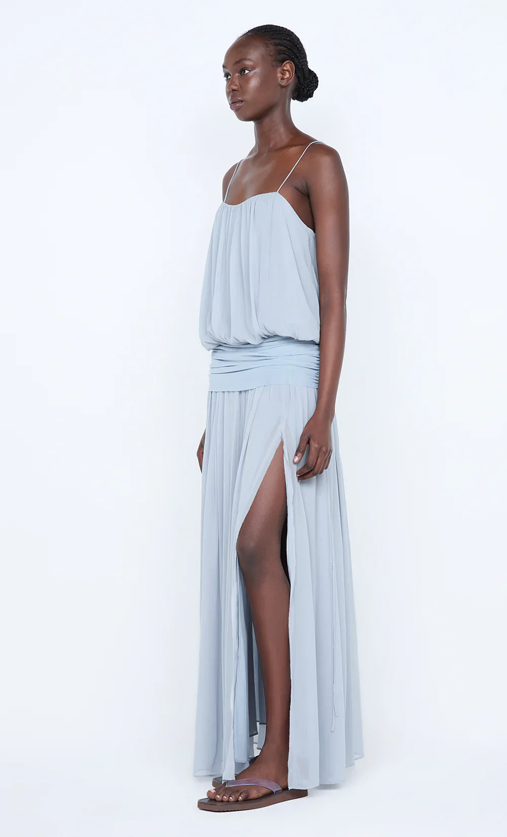 BEC + BRIDGE - CAMILLE BLOUSON DRESS (CLOUD BLUE) - Image 3