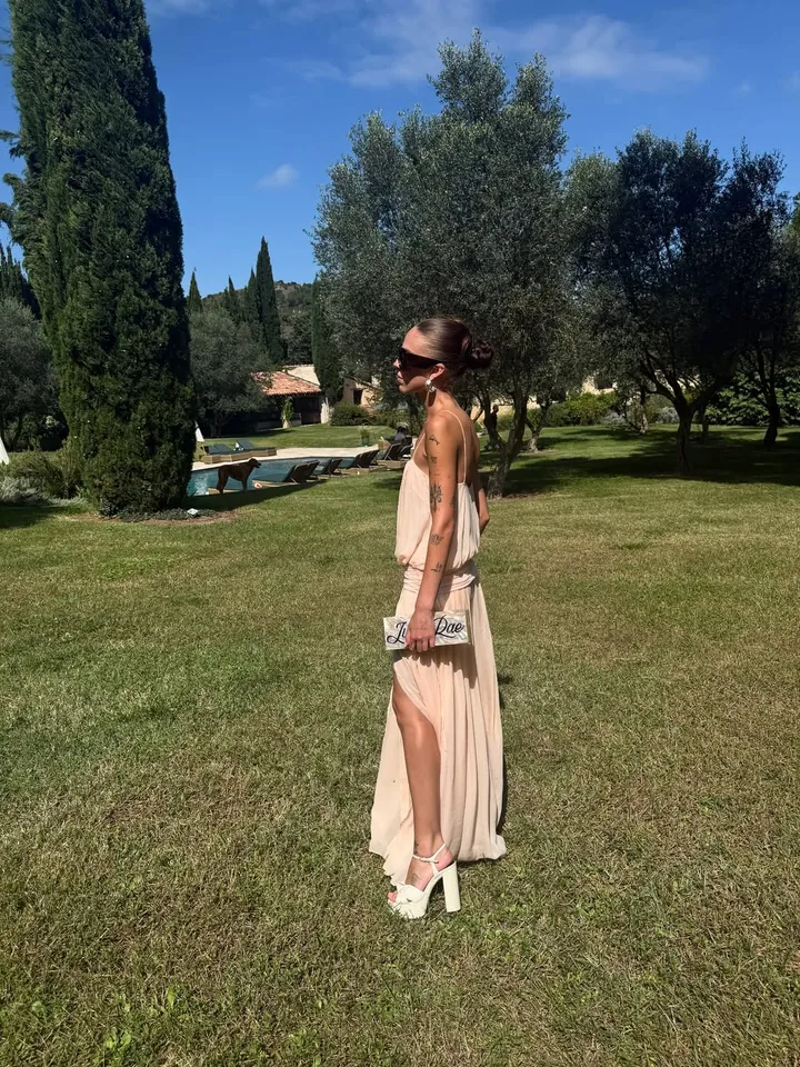 BEC + BRIDGE CAMILLE BLOUSON DRESS (PEACH) - Image 11