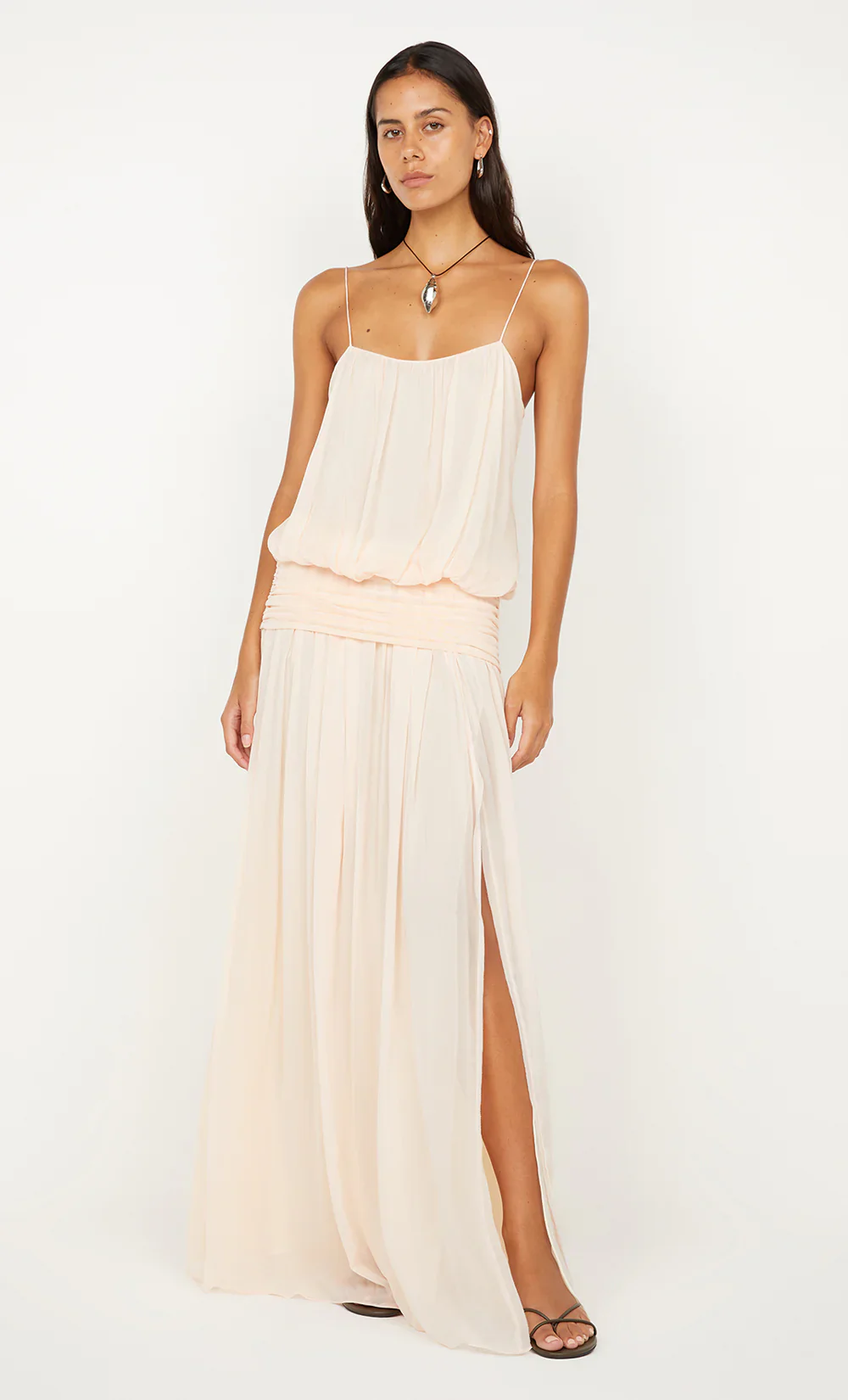 BEC + BRIDGE CAMILLE BLOUSON DRESS (PEACH) - Image 3