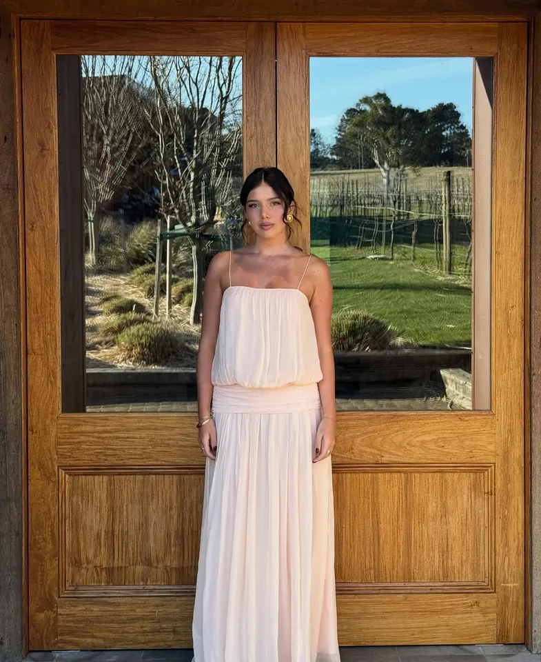 BEC + BRIDGE CAMILLE BLOUSON DRESS (PEACH) - Image 8