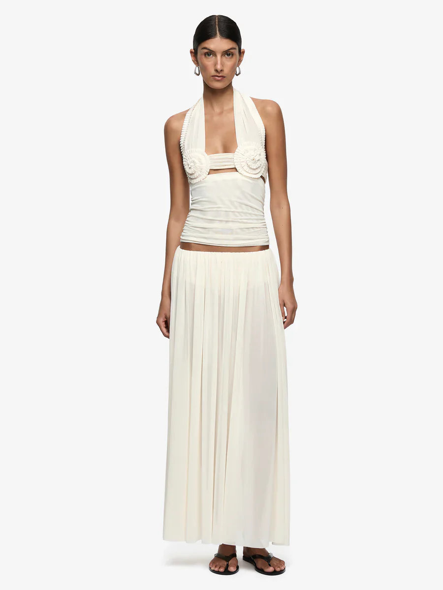 BEC + BRIDGE - CAMILLE MAXI SKIRT (BUTTERCREAM)