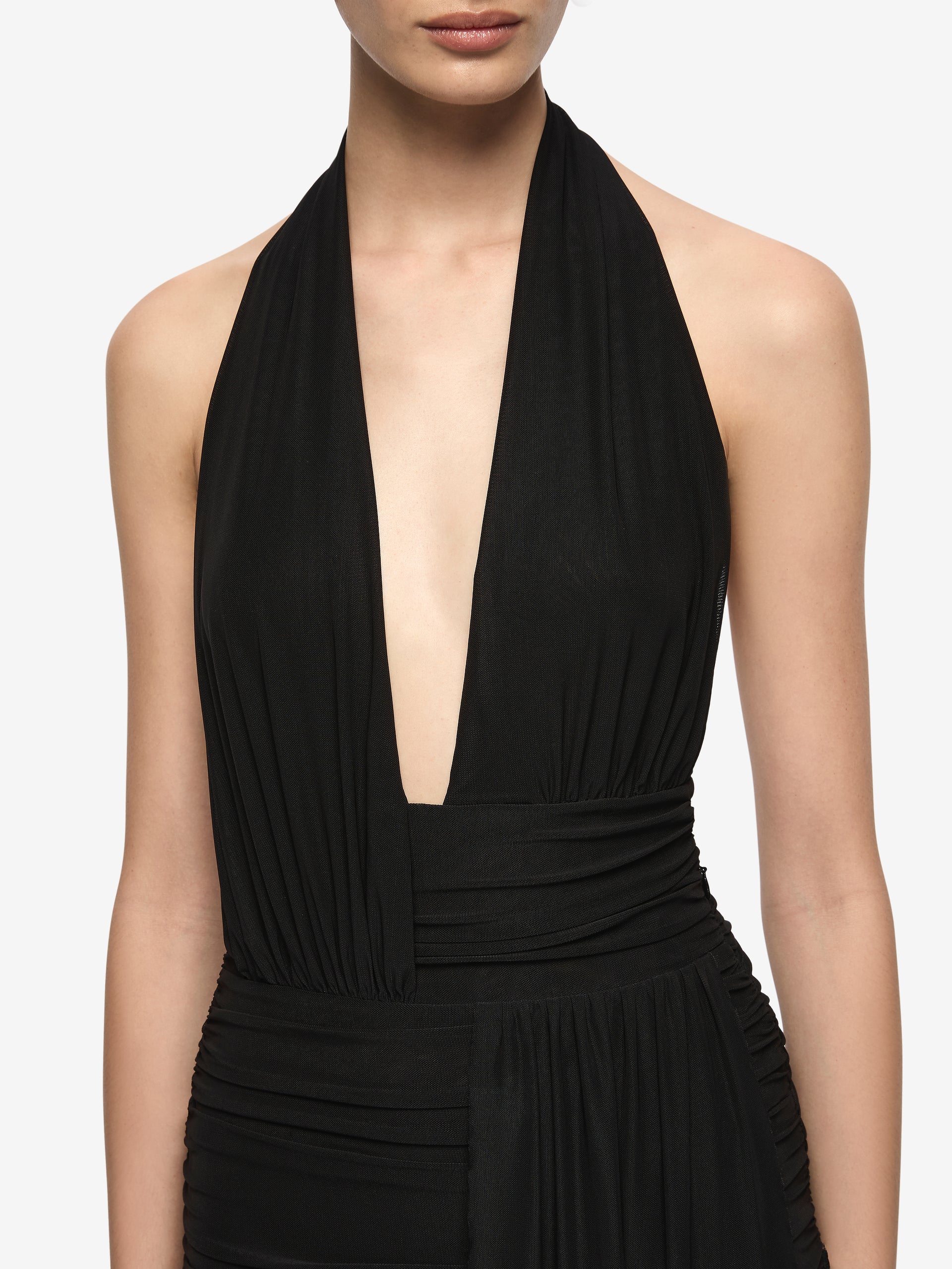 BEC + BRIDGE - CASSIS DRAPE MAXI DRESS (BLACK) - Image 4