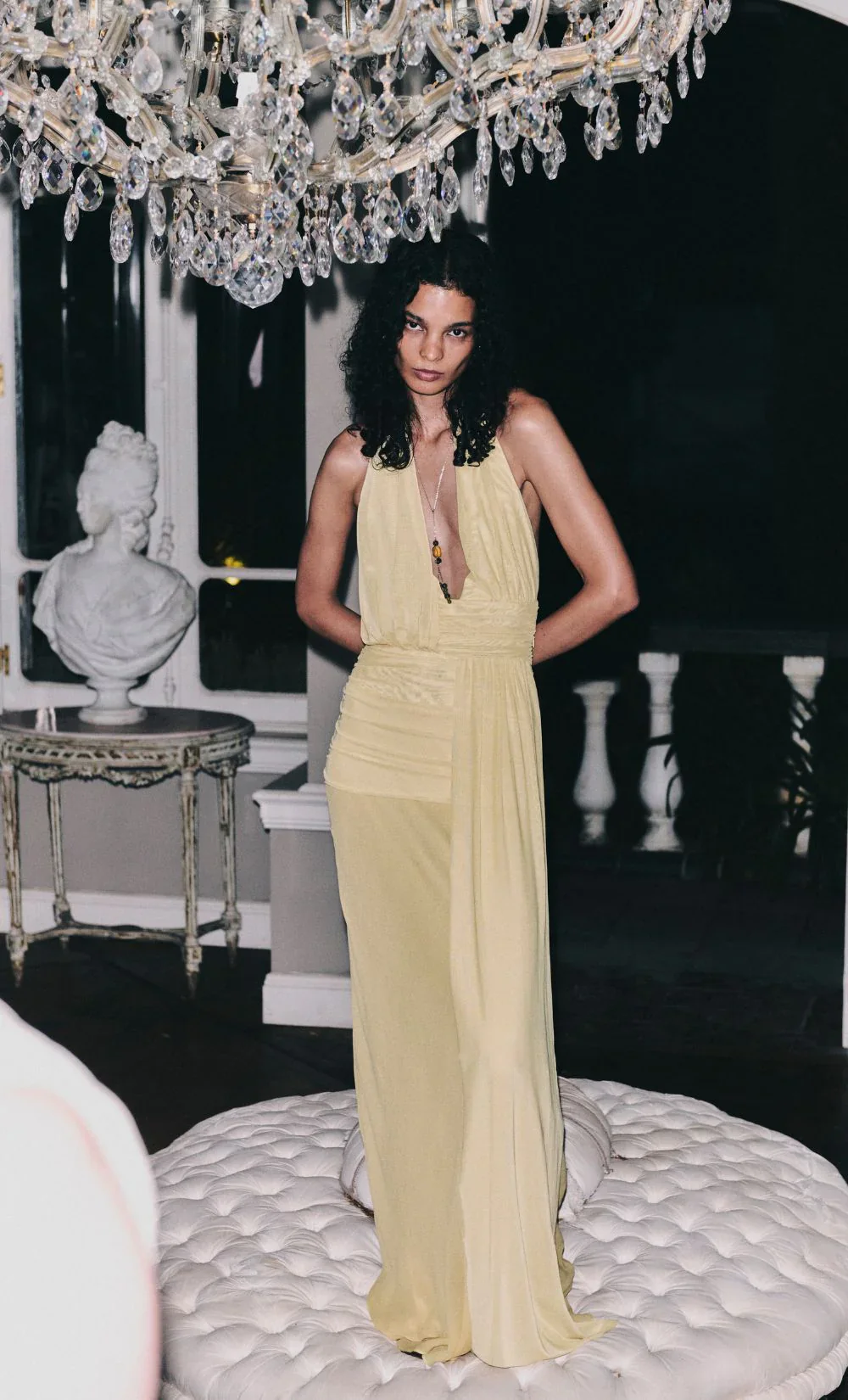BEC + BRIDGE - CASSIS DRAPE MAXI DRESS (CITRON) - Image 2