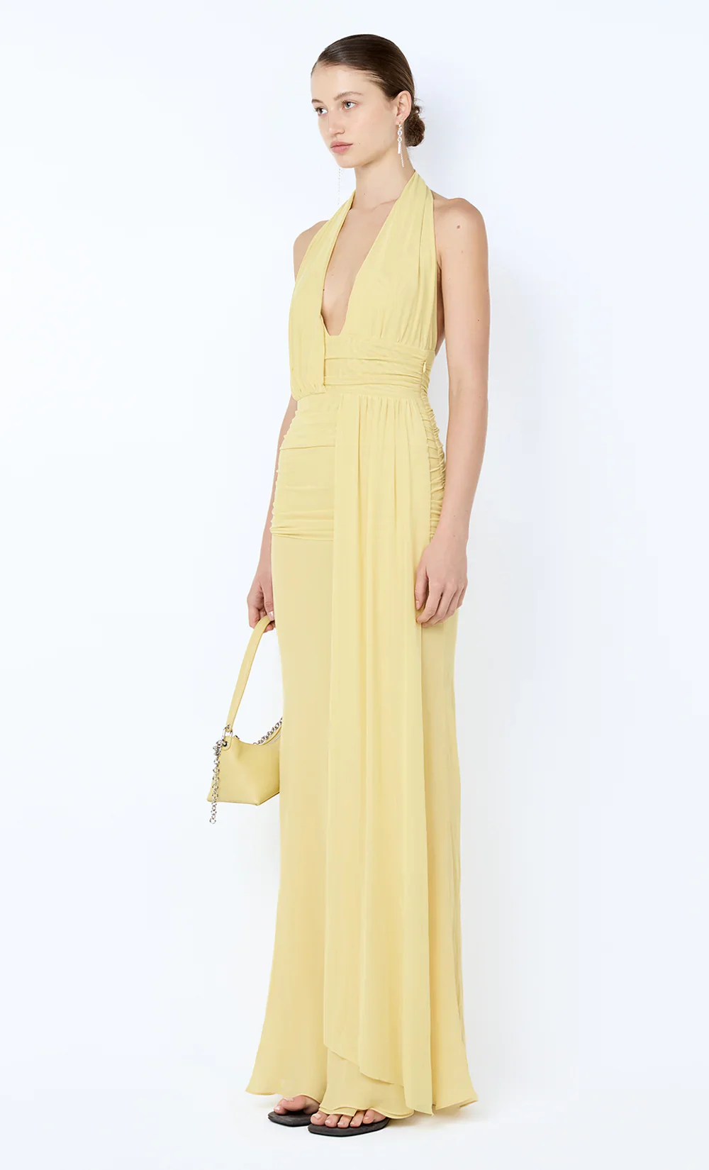 BEC + BRIDGE - CASSIS DRAPE MAXI DRESS (CITRON) - Image 3