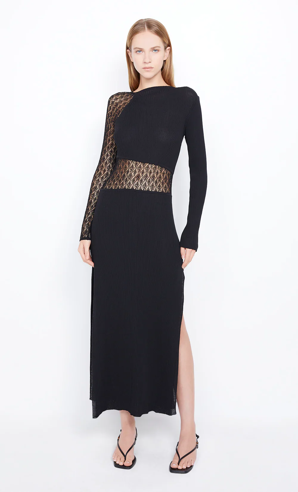 BEC + BRIDGE - CHANTELLE LONG SLEEVE DRESS (BLACK)  FINAL SALE