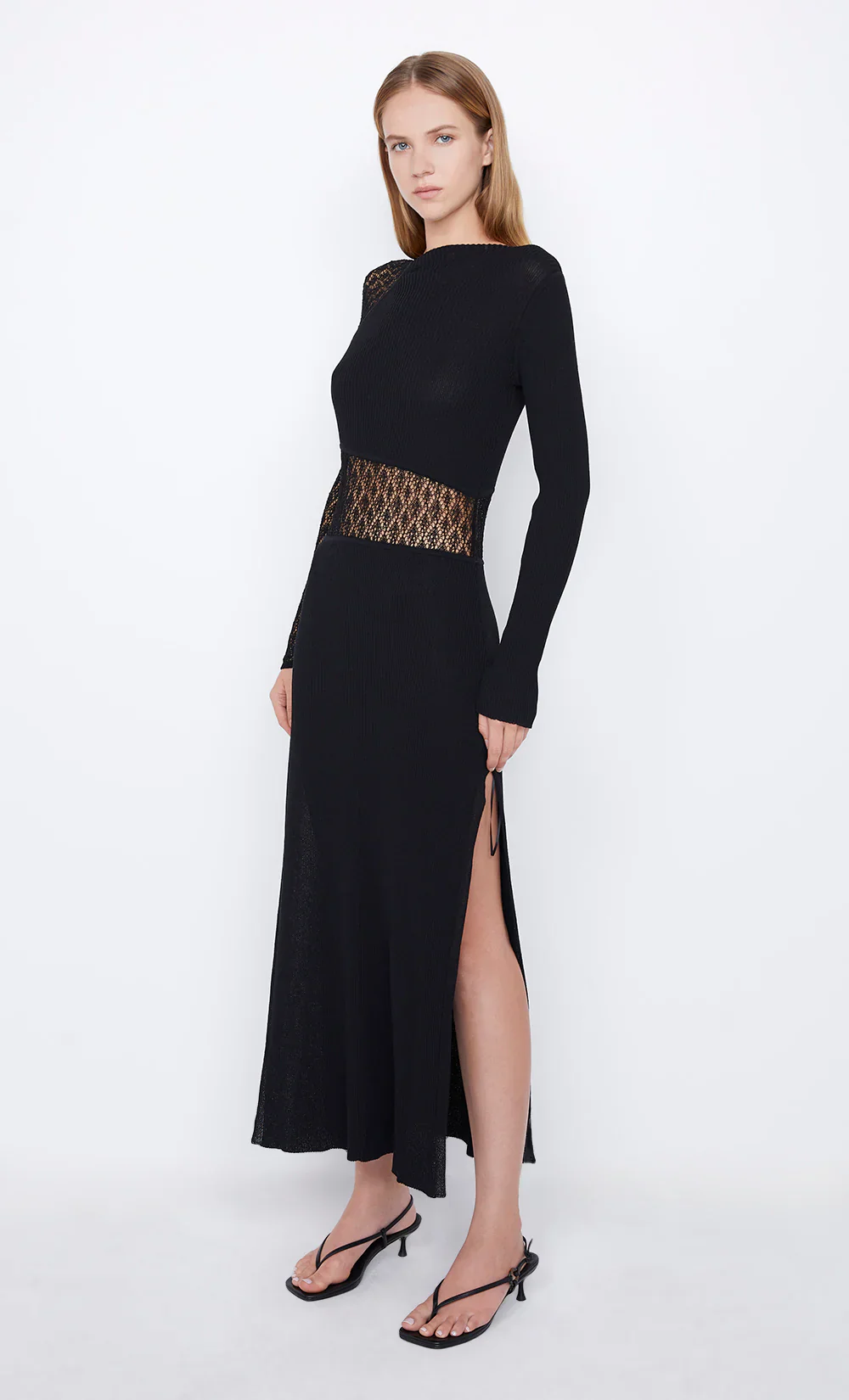 BEC + BRIDGE - CHANTELLE LONG SLEEVE DRESS (BLACK)  FINAL SALE - Image 3