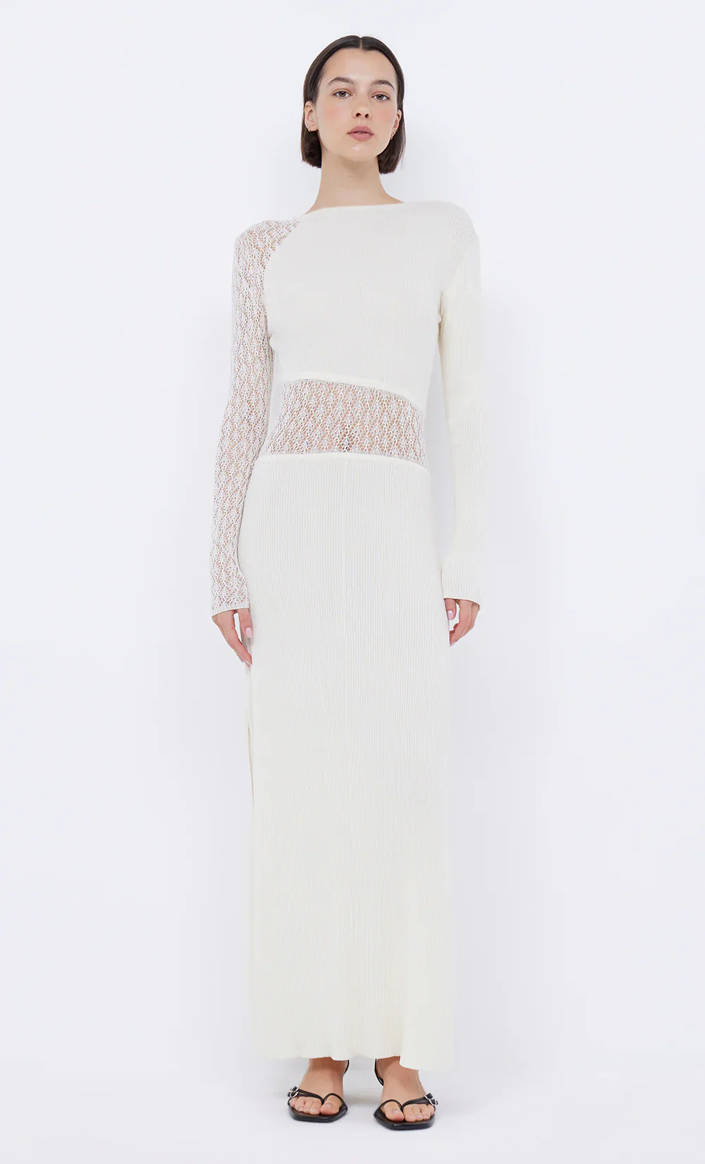 BEC + BRIDGE - CHANTELLE LONG SLEEVE DRESS (IVORY)  FINAL SALE