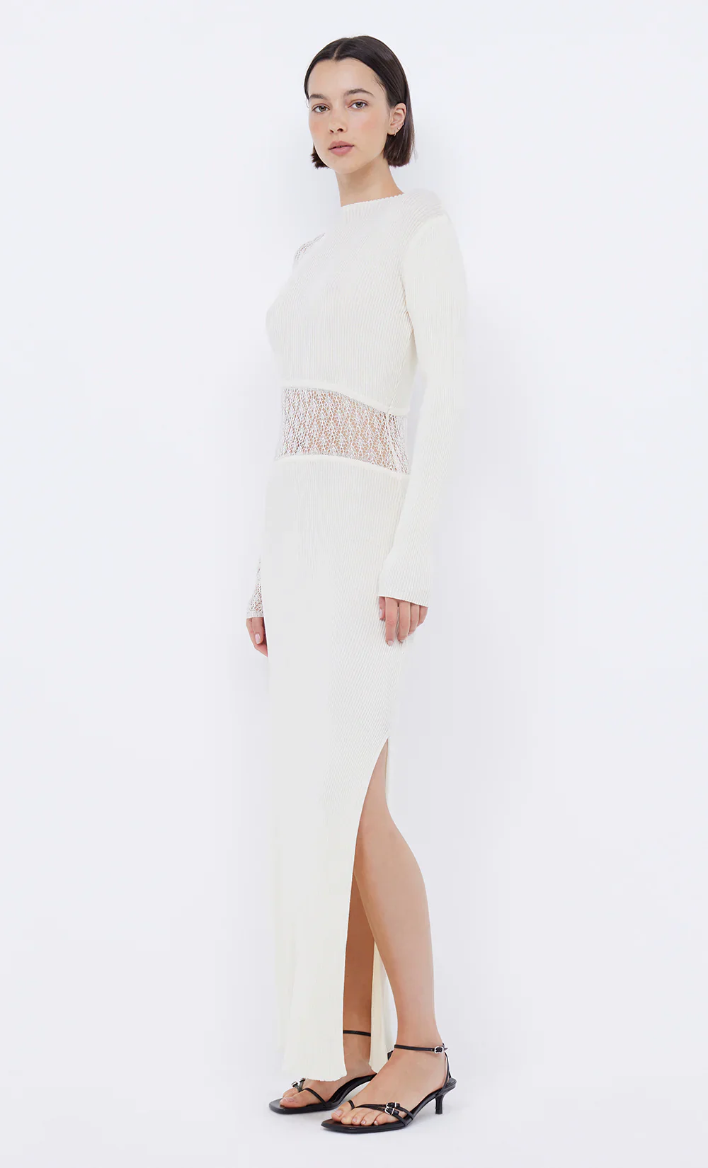 BEC + BRIDGE - CHANTELLE LONG SLEEVE DRESS (IVORY)  FINAL SALE - Image 3