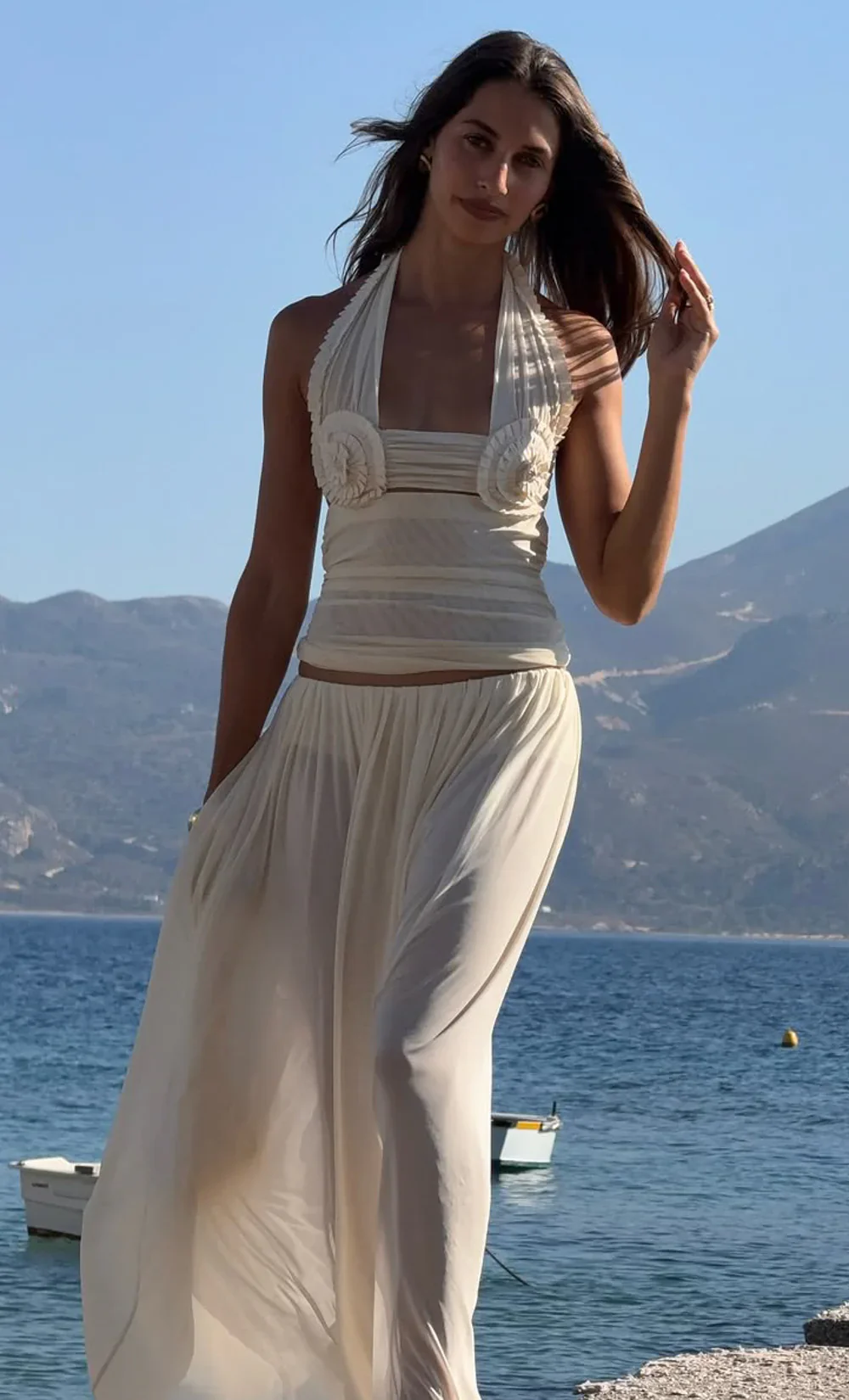 BEC + BRIDGE - DANTE SPIRAL HALTER TOP (BUTTERCREAM) PRE-ORDER - Image 3