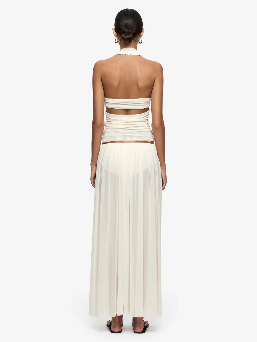 BEC + BRIDGE - DANTE SPIRAL HALTER TOP (BUTTERCREAM) PRE-ORDER - Image 7