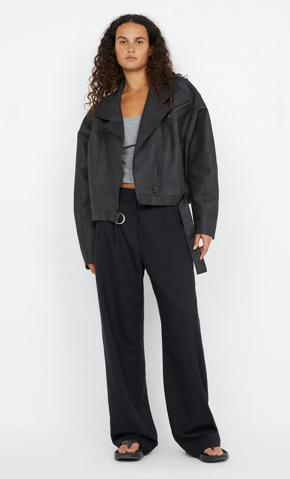 BEC + BRIDGE - DAVIE BOMBER (WASHED BLACK)