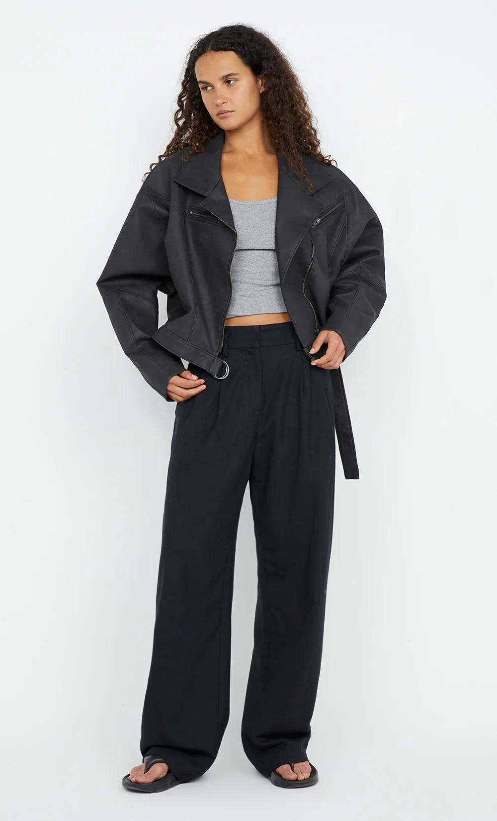 BEC + BRIDGE - DAVIE BOMBER (WASHED BLACK) - Image 5