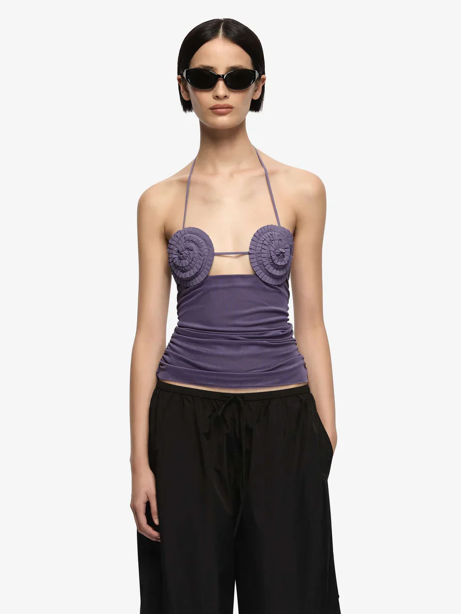 BEC + BRIDGE - DELILAH SPIRAL TOP (AMETHYST) - Image 3