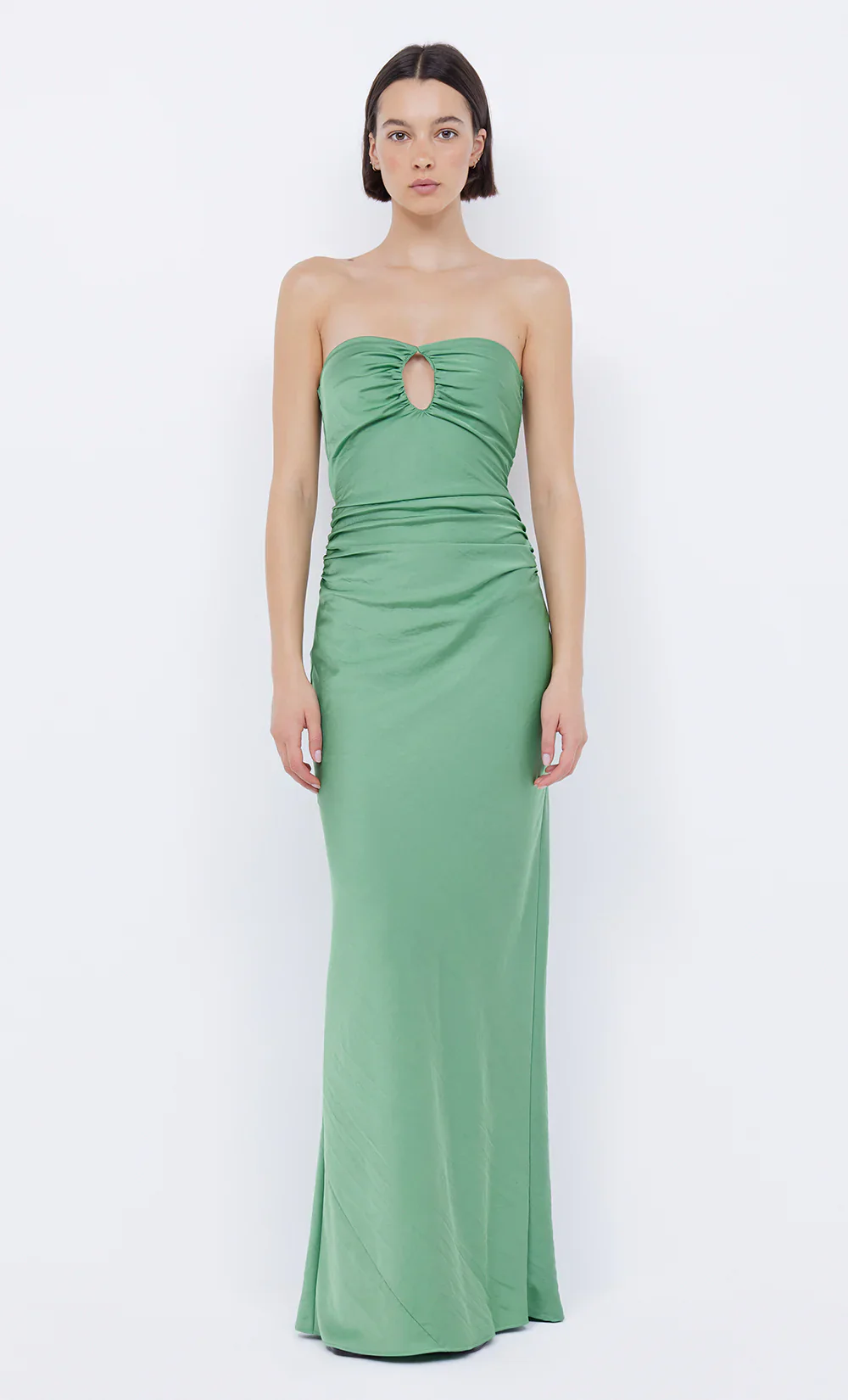 BEC + BRIDGE - EMILIA STRAPLESS DRESS (GREEN APPLE)