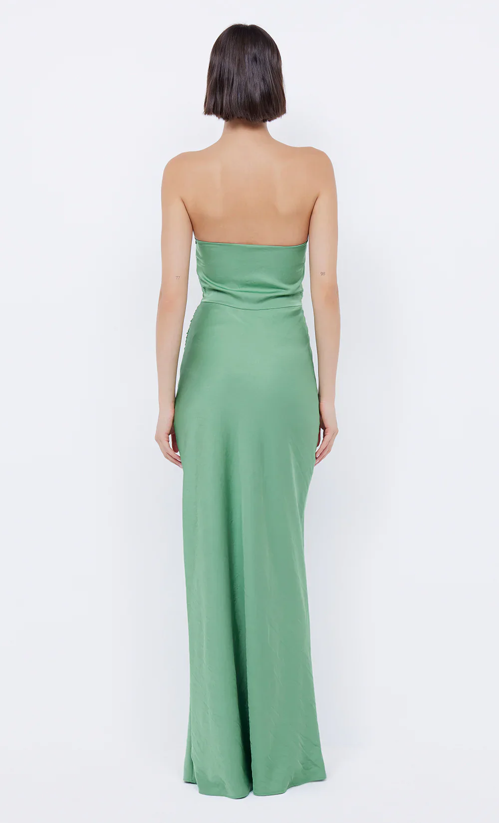 BEC + BRIDGE - EMILIA STRAPLESS DRESS (GREEN APPLE) - Image 2