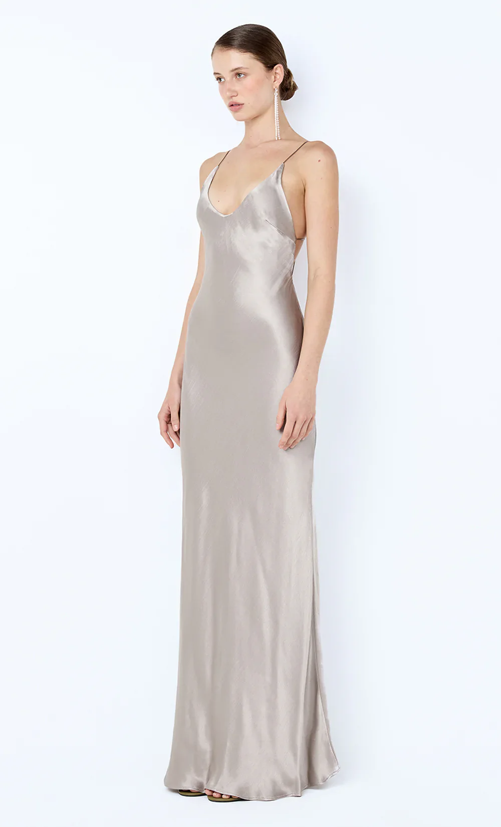 BEC + BRIDGE - FLORENCE SCOOP MAXI DRESS (SILVER) - Image 4