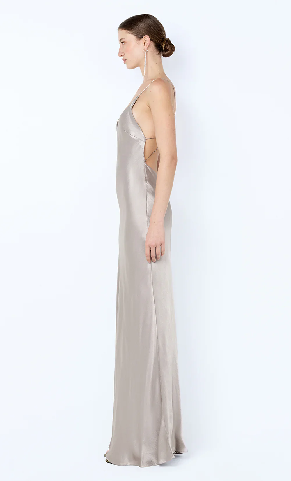 BEC + BRIDGE - FLORENCE SCOOP MAXI DRESS (SILVER) - Image 5