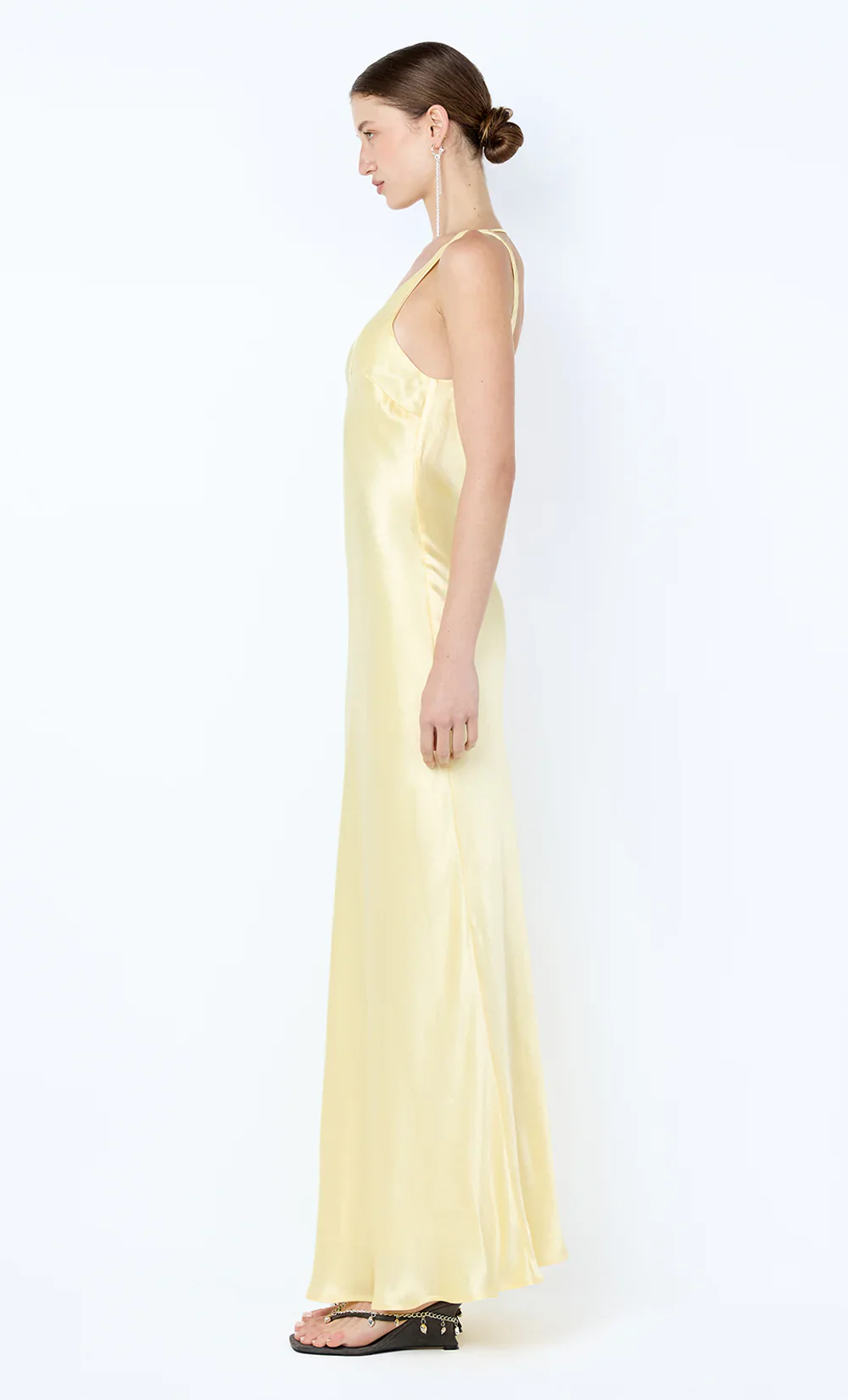 BEC + BRIDGE - FLORENCE V NECK MAXI DRESS (CITRON) - Image 4