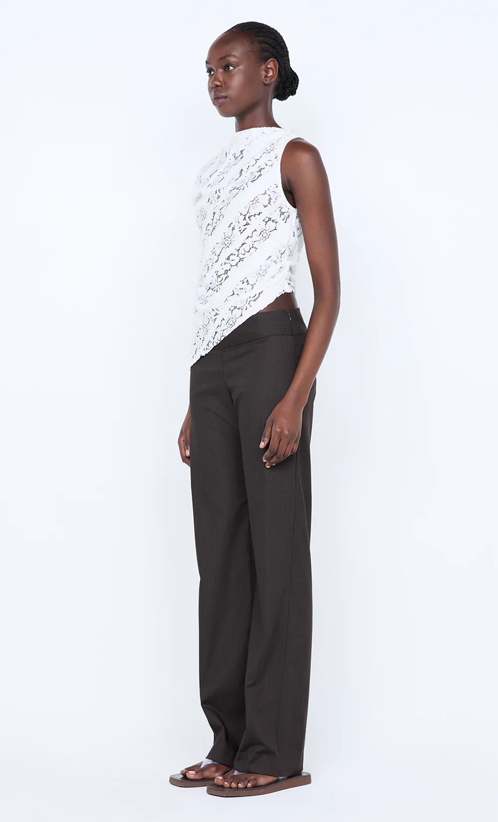 BEC + BRIDGE - HENRIETTA ASYM TOP (WHITE) - Image 4