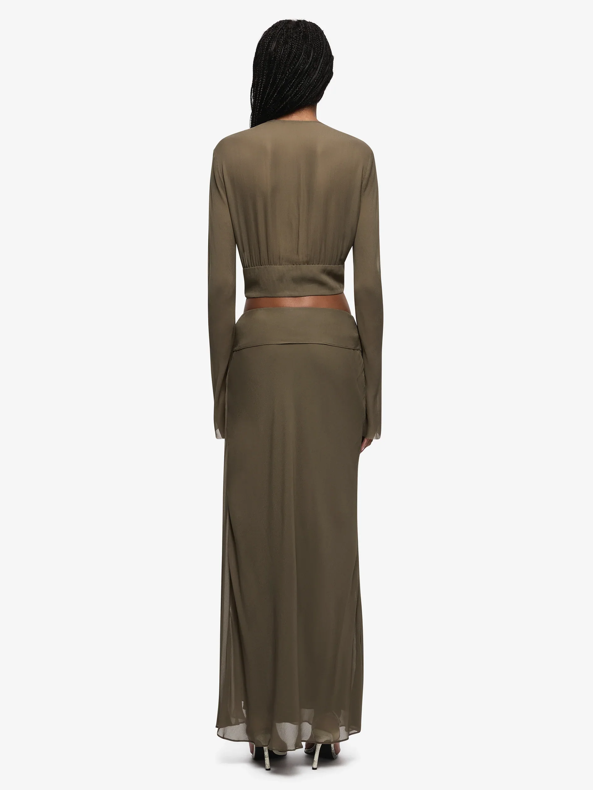 BEC + BRIDGE - ISABELLA LONG SLEEVE TOP (TWIG) - Image 3