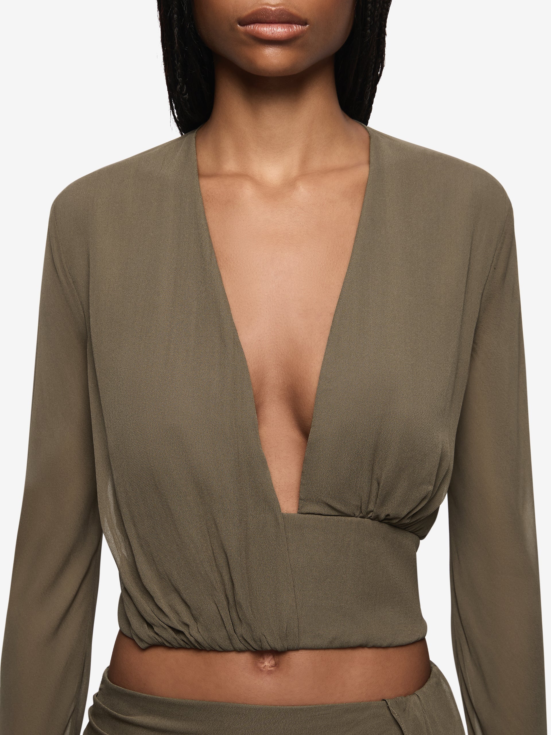 BEC + BRIDGE - ISABELLA LONG SLEEVE TOP (TWIG) - Image 5