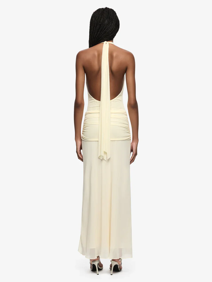 BEC + BRIDGE - JASMIN HALTER DRESS (LEMON SORBET) - Image 2